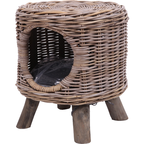 Rattan Round Kennel Stool