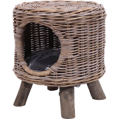 Rattan Round Kennel Stool