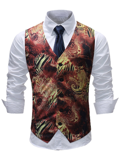 Filigree Print Waistcoat