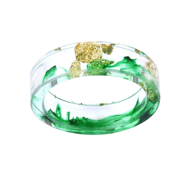 Gold Foil Resin Ring