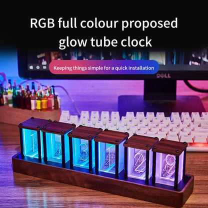 LED Glow Tube Clock