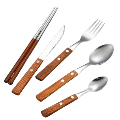 Rosewood Cutlery Set