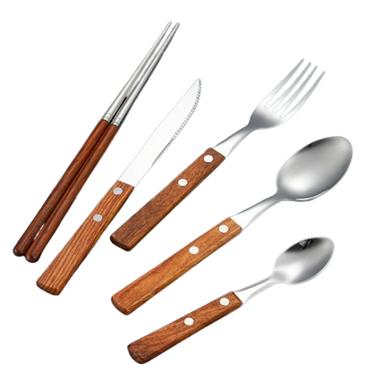 Rosewood Cutlery Set