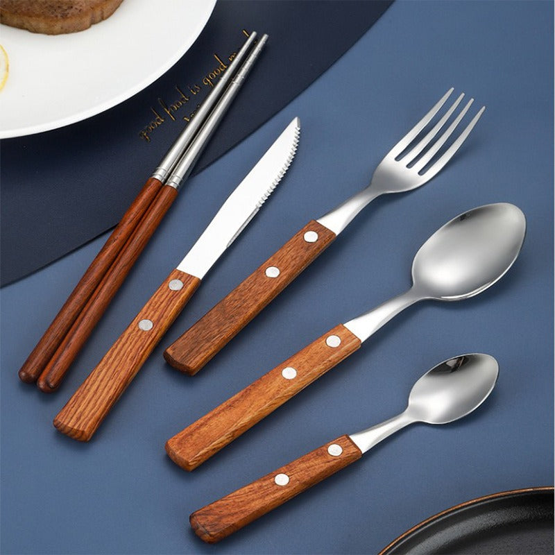 Rosewood Cutlery Set