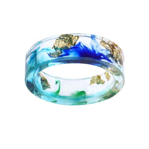 Gold Foil Resin Ring