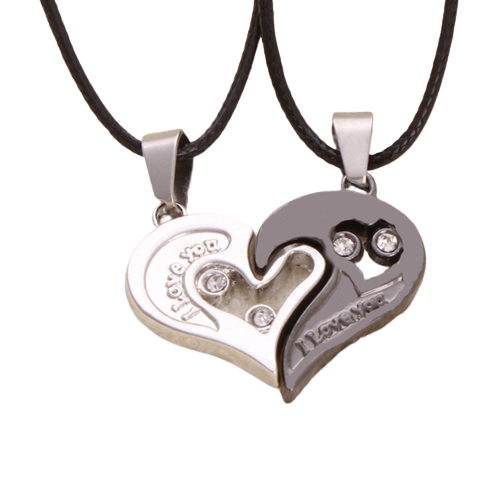 Couple Heart Necklace