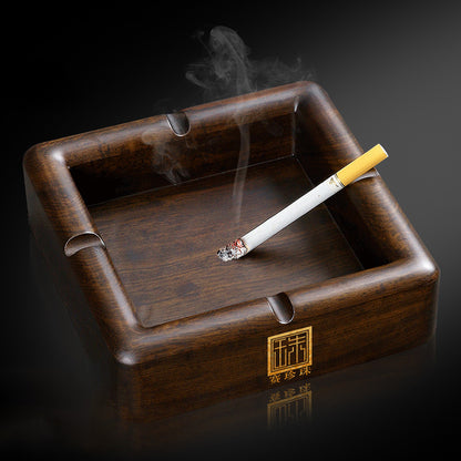 Ebony Solid Wood Ashtray