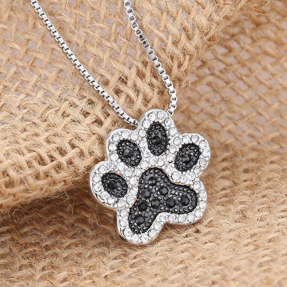 Dog Paw Pendant Necklace