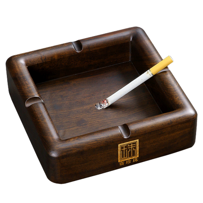 Ebony Solid Wood Ashtray