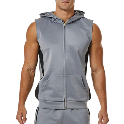 Mens Sports Hooded Vest