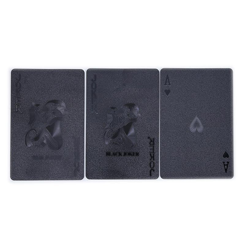 Black playing cards