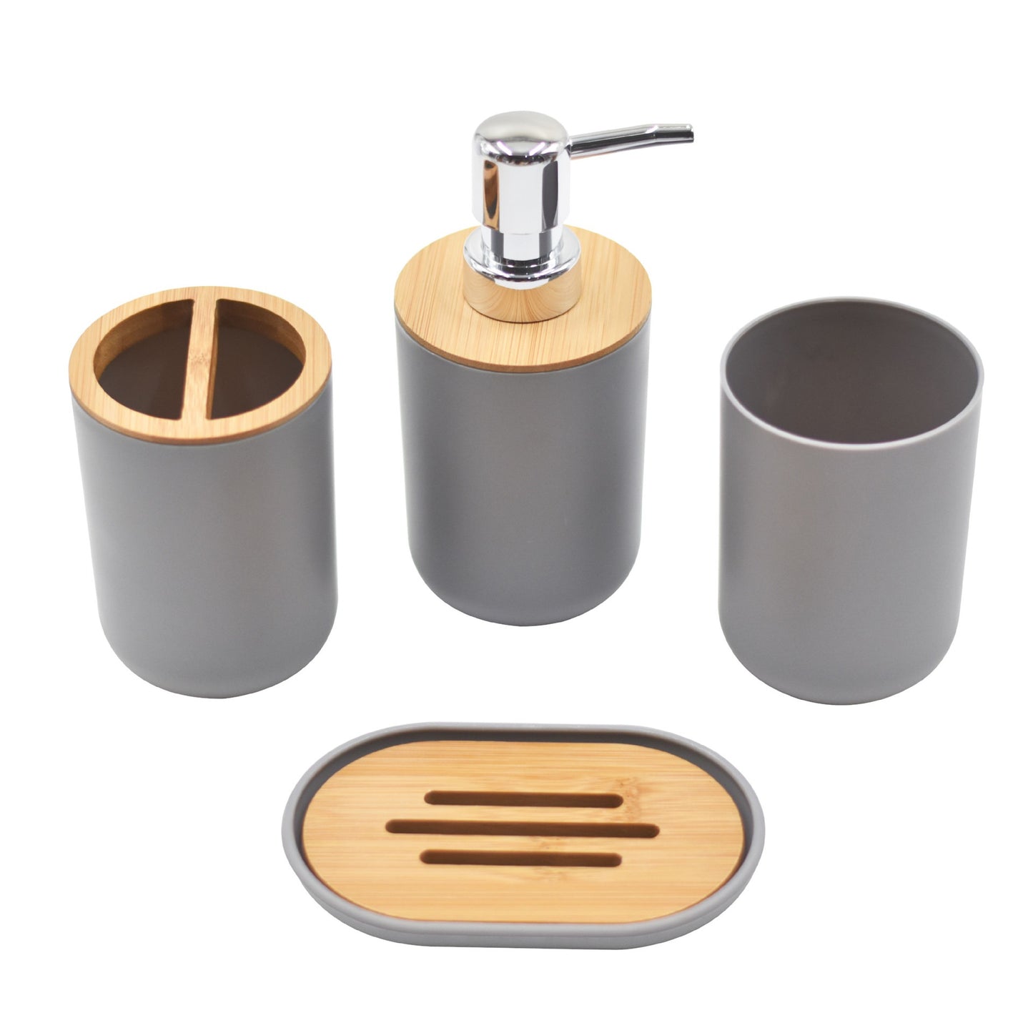 Bamboo&Wood Bathroom Set