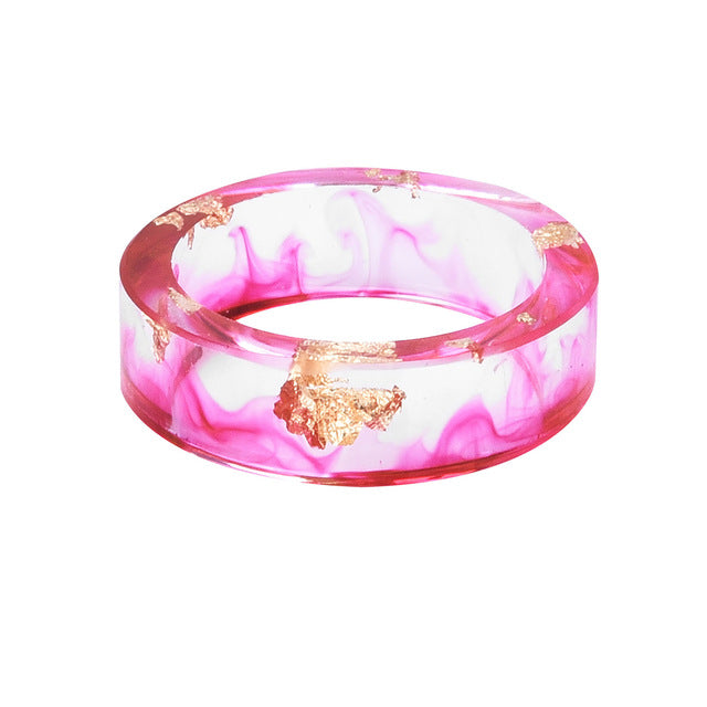 Gold Foil Resin Ring