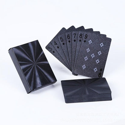 Black playing cards