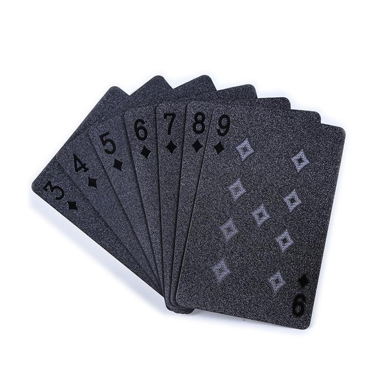 Black playing cards