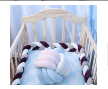 Baby Bumper Braid Knot Pillow