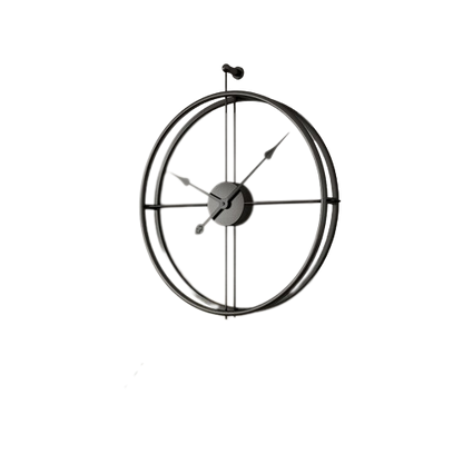 Large Wroth Iron Wall Clock