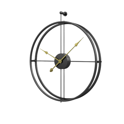 Large Wroth Iron Wall Clock