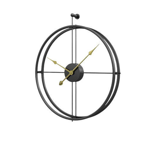 Large Wroth Iron Wall Clock