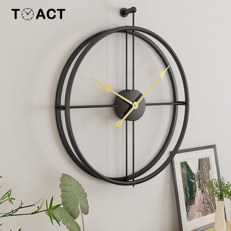 Large Wroth Iron Wall Clock