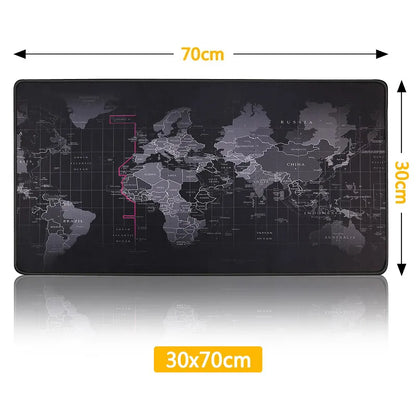 RGB Gaming Mouse Pad W/World Map Print