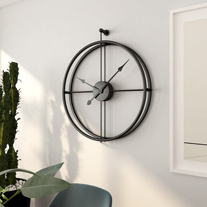 Large Wroth Iron Wall Clock