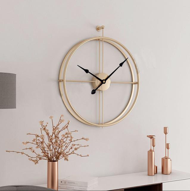 Large Wroth Iron Wall Clock