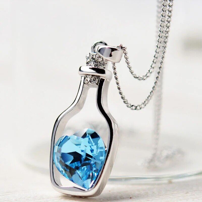 Crystal zircon necklace